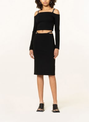 Calvin Klein Jeans Jersey skirt, Color: BLACK (Image 1)
