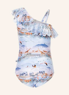 molo One-Shoulder-Badeanzug NET mit UV-Schutz 50+, Farbe: HELLBLAU (Bild 1)