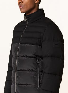 BOSS Quilted jacket CATO in mixed materials , Color: BLACK (Image 1)