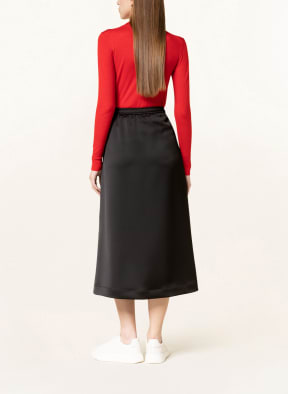 BOSS Satin skirt VESALA, Color: BLACK (Image 1)
