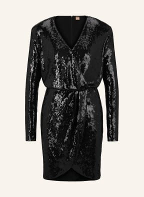 BOSS Kleid EPALLETA mit Pailletten, Farbe: SCHWARZ (Bild 1)