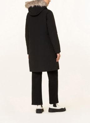 LAUREN RALPH LAUREN Daunenparka mit abnehmbarem Kunstfell, Farbe: SCHWARZ (Bild 1)