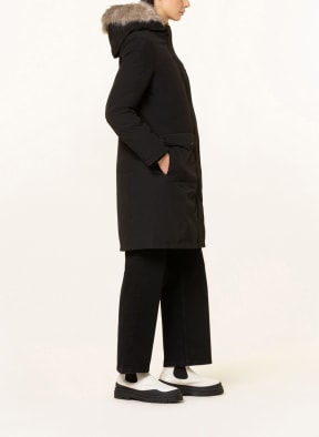 LAUREN RALPH LAUREN Daunenparka mit abnehmbarem Kunstfell, Farbe: SCHWARZ (Bild 1)