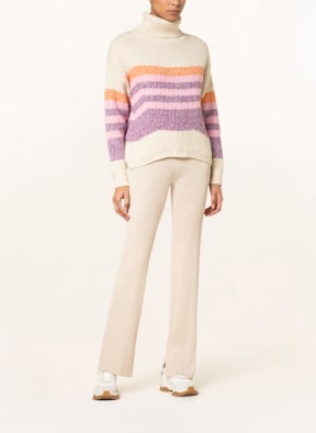 ESPRIT Rollkragenpullover, Farbe: ECRU/ ROSA/ LILA (Bild 1)