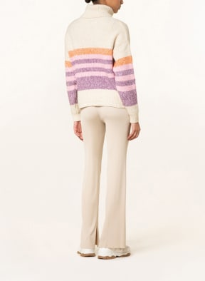 ESPRIT Rollkragenpullover, Farbe: ECRU/ ROSA/ LILA (Bild 1)