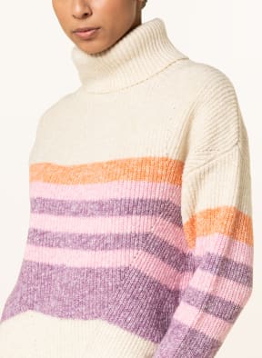 ESPRIT Rollkragenpullover, Farbe: ECRU/ ROSA/ LILA (Bild 1)
