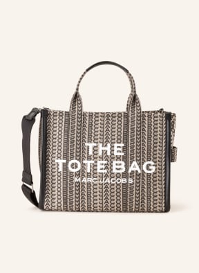 MARC JACOBS Shopper THE MEDIUM TOTE, Farbe: CREME/ DUNKELGRAU (Bild 1)