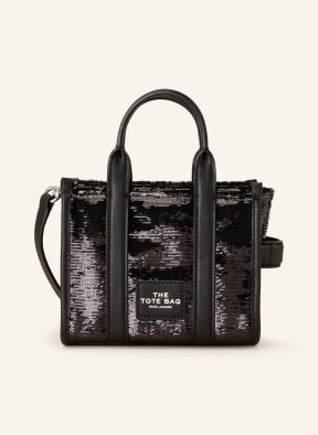 MARC JACOBS Shopper THE TOTE BAG MINI mit Pailletten , Farbe: SCHWARZ (Bild 1)