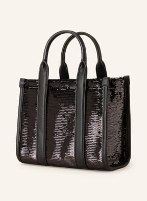 MARC JACOBS Shopper THE TOTE BAG MINI mit Pailletten , Farbe: SCHWARZ (Bild 1)