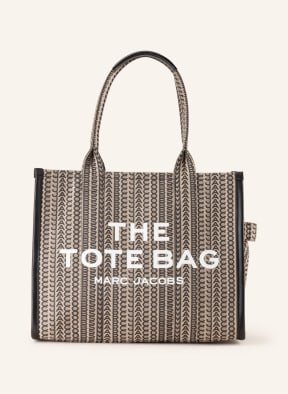 MARC JACOBS Shopper THE TRAVELER TOTE, Farbe: BEIGE/ DUNKELGRAU (Bild 1)