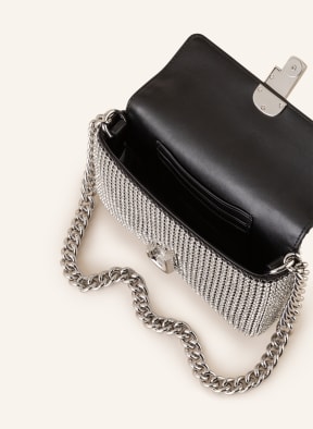 MARC JACOBS Handtasche THE J MARC MINI mit Schmucksteinen, Farbe: SILBER (Bild 1)