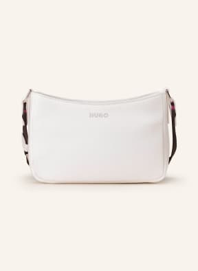 HUGO Schultertasche LOGOSTRAP , Farbe: WEISS/ SCHWARZ/ FUCHSIA (Bild 1)