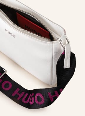 HUGO Schultertasche LOGOSTRAP , Farbe: WEISS/ SCHWARZ/ FUCHSIA (Bild 1)