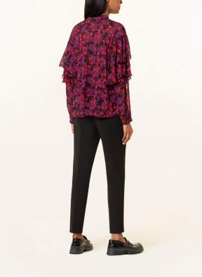 InWear Blusenshirt FAHIMAIW mit Volants , Farbe: SCHWARZ/ LILA/ ROT (Bild 1)