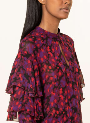 InWear Blusenshirt FAHIMAIW mit Volants , Farbe: SCHWARZ/ LILA/ ROT (Bild 1)