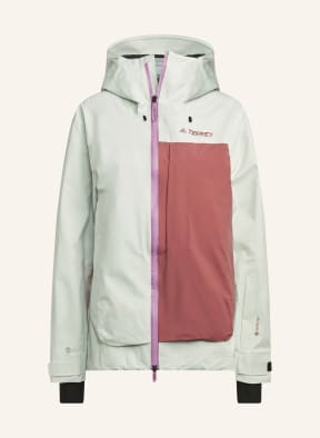 adidas Hardshell-Skijacke TERREX MYSHELTER GTX, Farbe: MINT/ HELLROT/ GRAU (Bild 1)