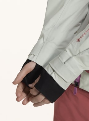 adidas Hardshell-Skijacke TERREX MYSHELTER GTX, Farbe: MINT/ HELLROT/ GRAU (Bild 1)