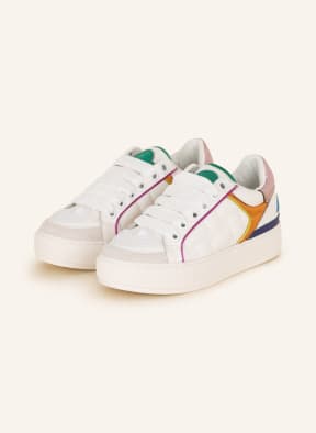 KURT GEIGER Sneaker SOUTHBANK , Farbe: WEISS/ GRÜN/ BLAU (Bild 1)