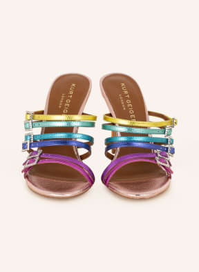 KURT GEIGER Mules PIERRA mit Schmucksteinen, Farbe: BLAU/ PINK/ GELB (Bild 1)