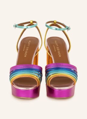 KURT GEIGER Platform sandals PIERRA, Color: ORANGE/ FUCHSIA/ LIGHT BLUE (Image 1)