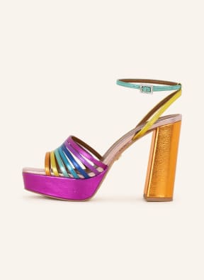 KURT GEIGER Platform sandals PIERRA, Color: ORANGE/ FUCHSIA/ LIGHT BLUE (Image 1)