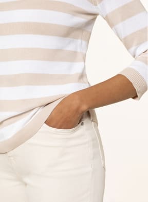 darling harbour Pullover mit 3/4-Arm , Farbe: WEISS/ BEIGE (Bild 1)