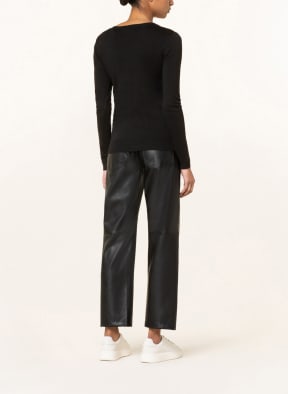 GUESS Long sleeve shirt PASCALE with decorative gems, Color: BLACK (Image 1)