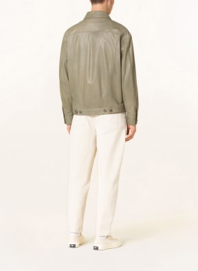 DRYKORN Leder-Overjacket MAJID, Farbe: KHAKI (Bild 1)