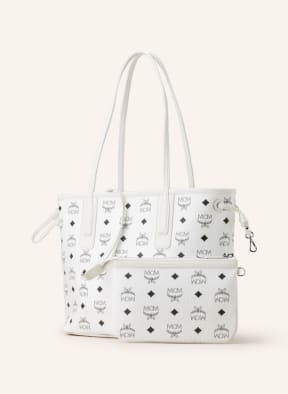 MCM Shopper LIZ SMALL zum Wenden, Farbe: WEISS (Bild 1)