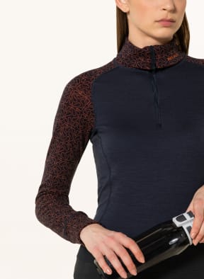 DEVOLD Functional underwear shirt DUO ACTIVE MERINO 200 in merino wool , Color: DARK BLUE/ DARK RED/ ORANGE (Image 1)