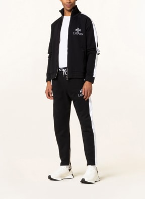 LEANDRO LOPES Sweatpants , Color: BLACK/ WHITE (Image 1)