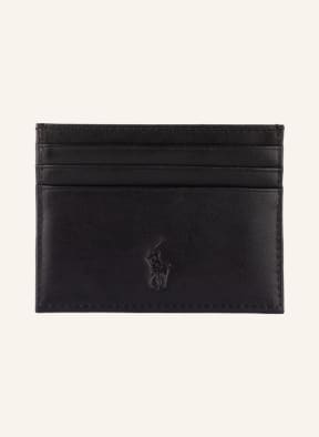 POLO RALPH LAUREN Set: Card case and leather belt, Color: BLACK (Image 1)