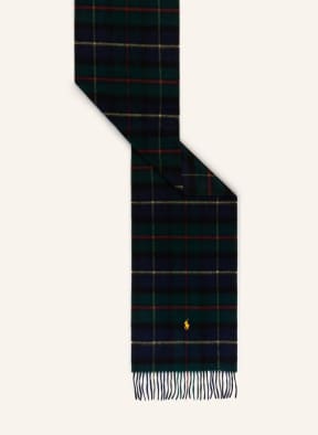 POLO RALPH LAUREN Set: Hat and scarf with gift box, Color: DARK BLUE/ DARK GREEN/ DARK RED (Image 1)