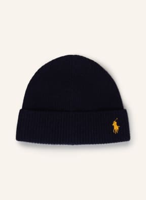 POLO RALPH LAUREN Set: Hat and scarf with gift box, Color: DARK BLUE/ DARK GREEN/ DARK RED (Image 1)