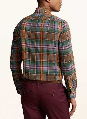 POLO RALPH LAUREN Flanellhemd Classic Fit, Farbe: GRÜN/ ORANGE/ HELLBLAU (Bild 1)