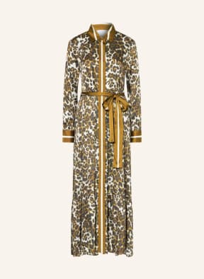 Delicatelove Hemdblusenkleid SOLLA, Farbe: CAMEL/ WEISS/ GRAU (Bild 1)