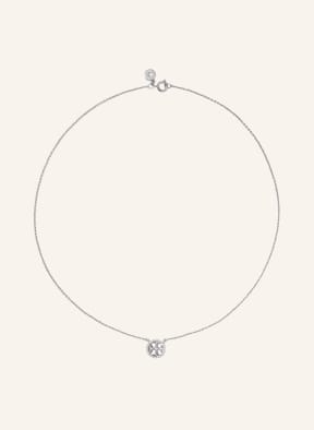 TORY BURCH Kette MILLER, Farbe: SILBER/ WEISS (Bild 1)