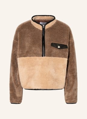 ANINE BING Teddyfell-Troyer ROYCE, Farbe: BRAUN/ HELLBRAUN (Bild 1)