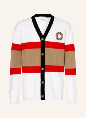 BURBERRY Strickjacke, Farbe: ECRU/ ROT/ BEIGE (Bild 1)
