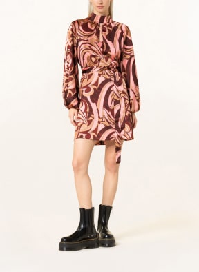 HUGO Kleid KALOLLA, Farbe: BEIGE/ ROSA/ DUNKELROT (Bild 1)