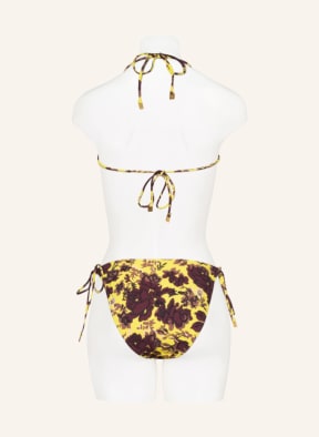 TORY BURCH Triangle bikini bottoms with UV protection 50+, Color: YELLOW/ BROWN (Image 1)