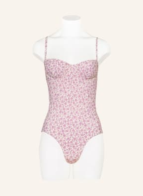 TORY BURCH Underwire swimsuit , Color: ECRU/ LIGHT PURPLE (Image 1)