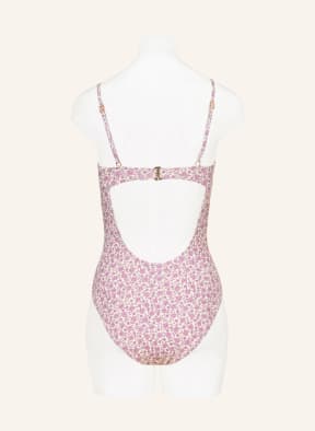 TORY BURCH Underwire swimsuit , Color: ECRU/ LIGHT PURPLE (Image 1)