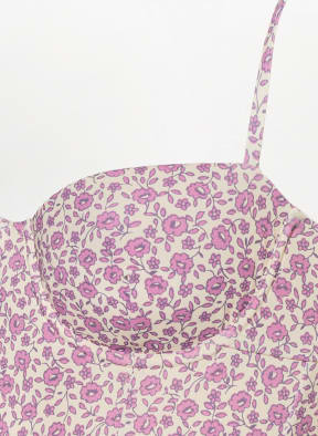 TORY BURCH Underwire swimsuit , Color: ECRU/ LIGHT PURPLE (Image 1)