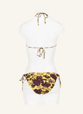 TORY BURCH Triangle bikini top with UV protection 50+, Color: YELLOW/ BROWN (Image 1)