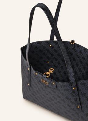 GUESS Shopper ECO BRENTON, Color: DARK GRAY/ BLACK (Image 1)