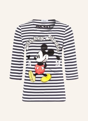 Princess GOES HOLLYWOOD T-Shirt mit 3/4-Arm und Schmucksteinen, Farbe: DUNKELBLAU/ WEISS (Bild 1)