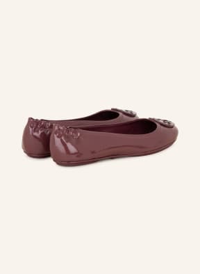 TORY BURCH Patent ballet flats MINNIE TRAVEL , Color: DUSKY PINK (Image 1)