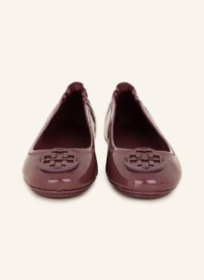 TORY BURCH Patent ballet flats MINNIE TRAVEL , Color: DUSKY PINK (Image 1)