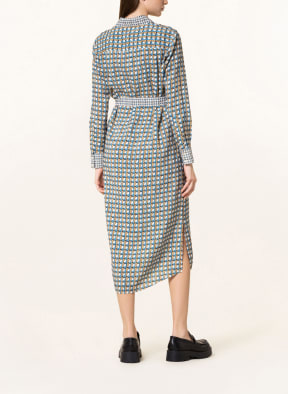 BOSS Hemdblusenkleid DEFELIZE, Farbe: WEISS/ BLAU/ BRAUN (Bild 1)